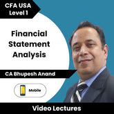 CFA USA Level 1 Financial Statement Analysis Online Classes by CA Bhupesh Anand (Mobile)